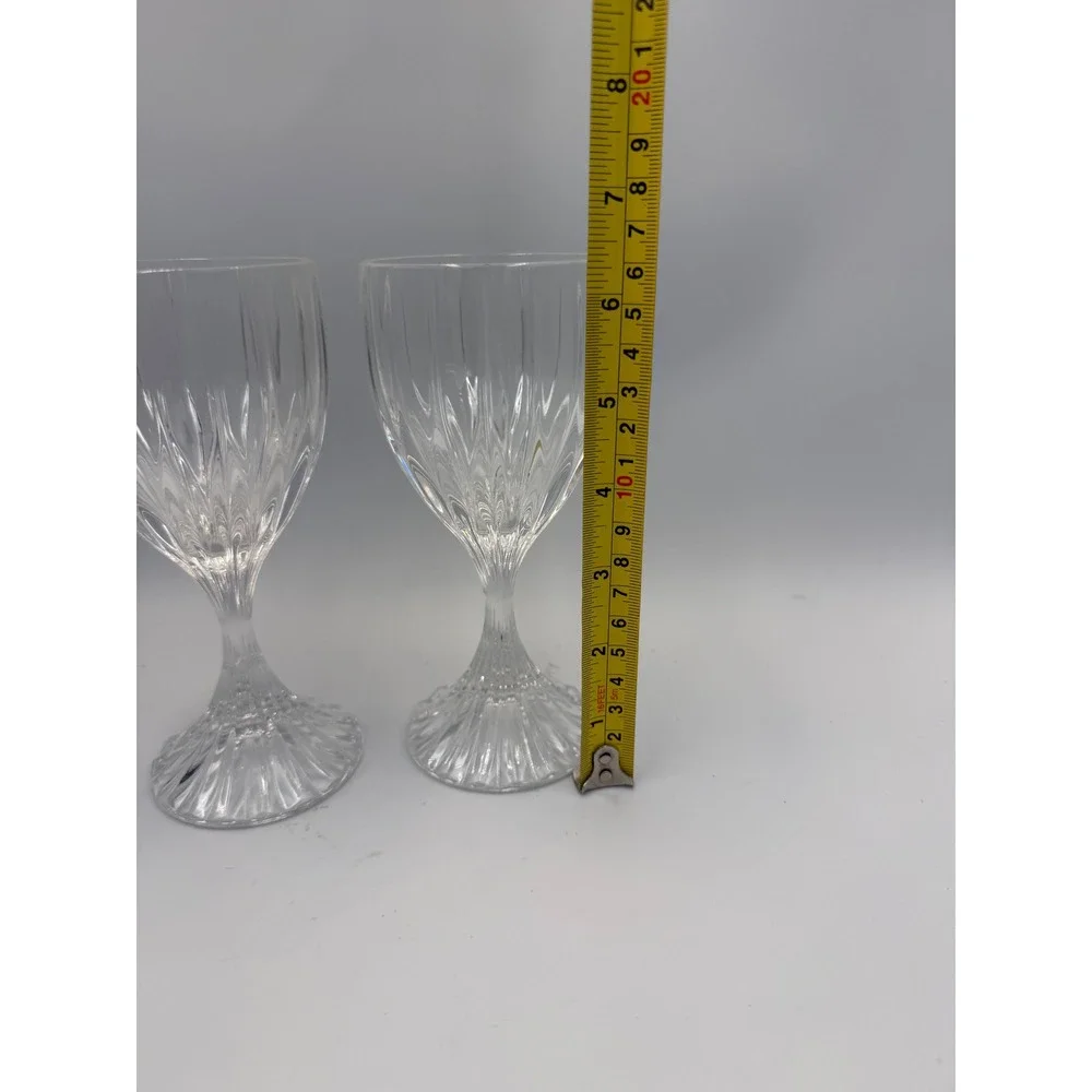 Mikasa Park Lane Crystal Wine Goblets Set of 2- 6.25 inch‎